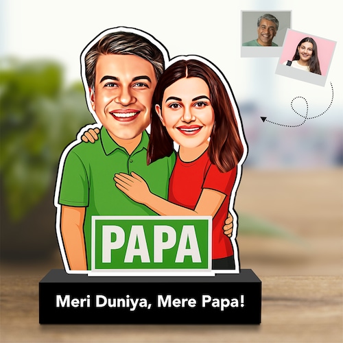 Buy Personalized Caricature Gift for Dad From Daughter