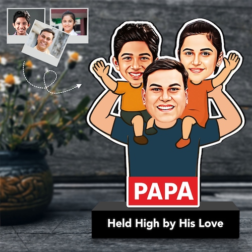 Buy Personalized Dad and Kids Caricature