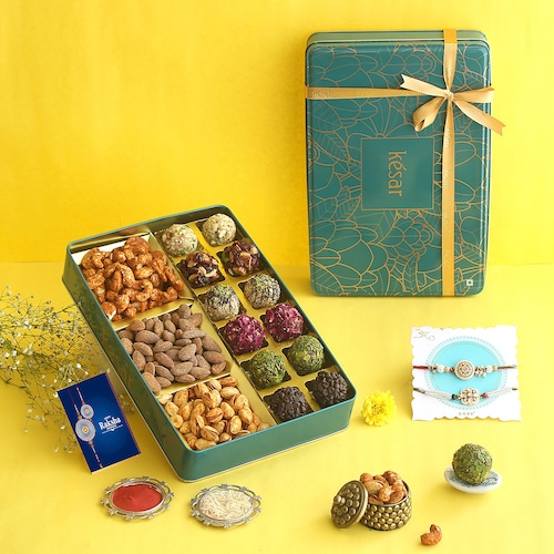 Buy Evergreen Mithai Treats Dryfruit Rakhi Gift Box