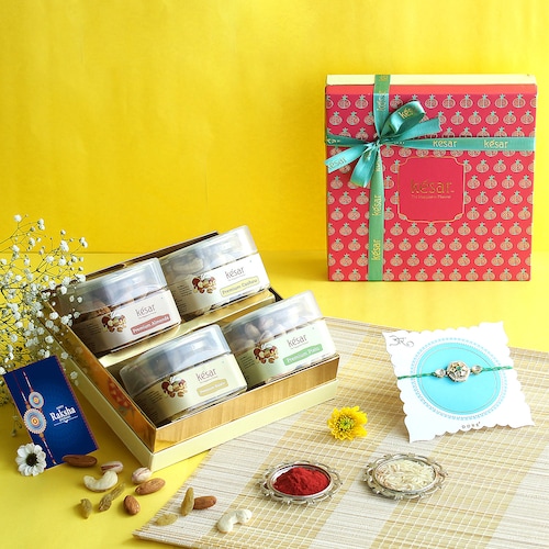 Buy Delight Dryfruit Set With Rakhi