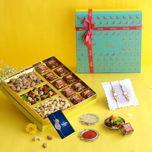 Buy GuiltFree Mithai and Dryfruits Rakhi Gift Box