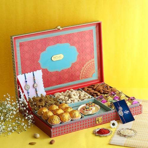 Buy Elegant Sibling Rakhi Hamper