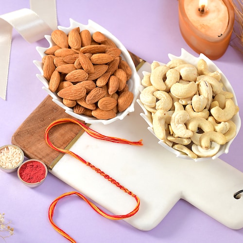 Buy Single Rakhi Thread With Dryfruits
