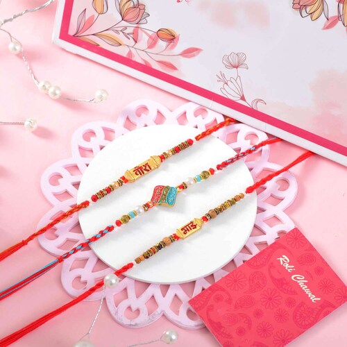 Buy Set of Three Bhai Rakhi
