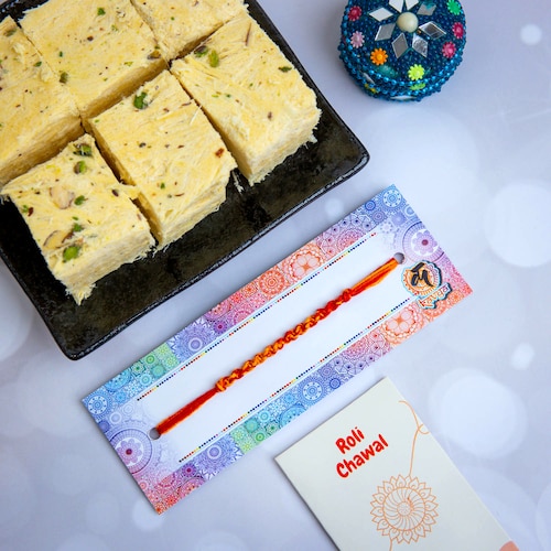 Buy Bhaidooj Raksha Sutra with Soan Papdi