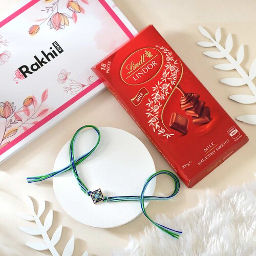 Buy Radiant Rakhi with Lindt Lindor Chocolate