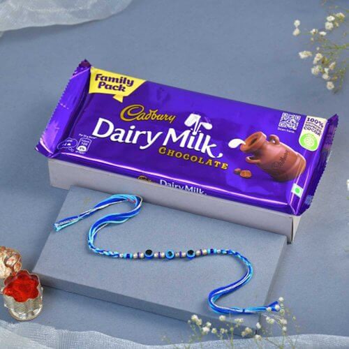 Buy Evil Eyes Rakhi with Chocolate