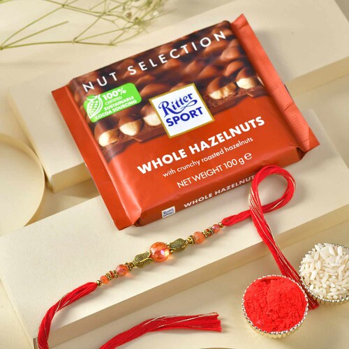 Buy Hazelnut Happiness Rakhi Hamper