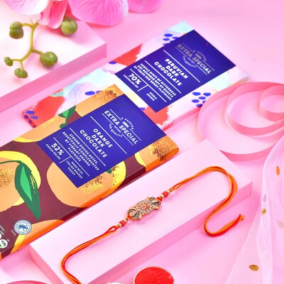 Rakhi Elegance With Chocolates