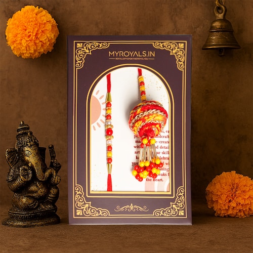 Buy Traditional Bhaiya Bhabhi Rakhi Set
