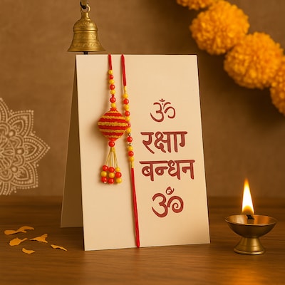 Traditional Bhaiya Bhabhi Rakhi Set
