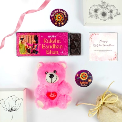 Personalized Choco Cuddle Rakhi Surprise