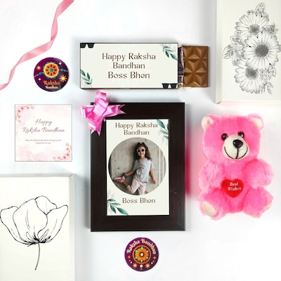 Customised Rakhi Gift for Sister with Boss Bhen Theme