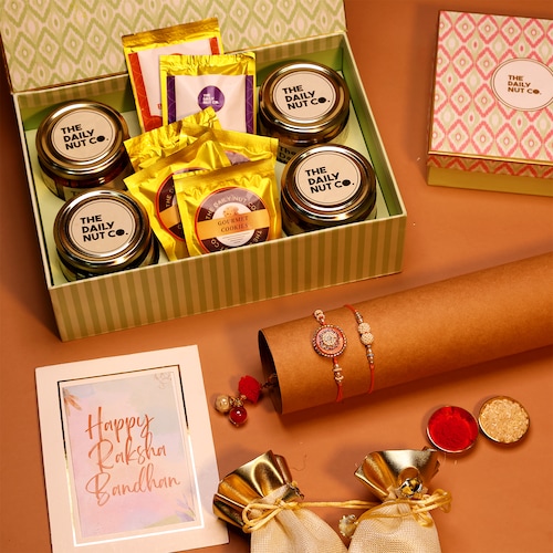 Buy Rakhi Bond and Bites Hamper