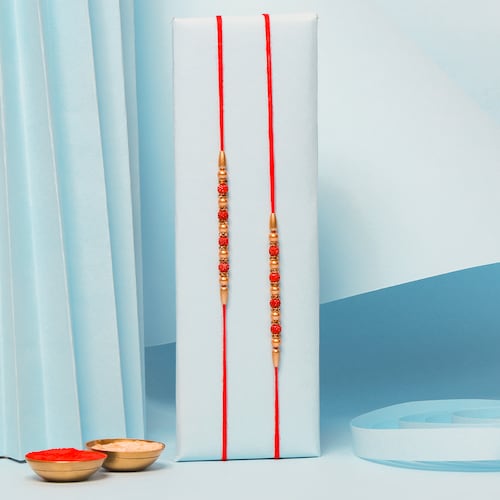 Buy Divine Duo Set of 2 Rudraksh Rakhis