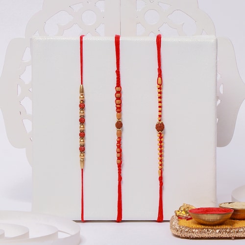 Buy Set of 3 Designer Rakhis