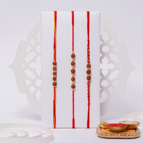 Buy Set of 3 Elegant Rakhis