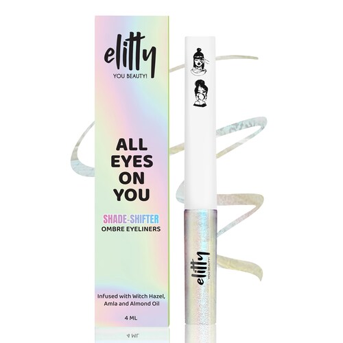 Buy Elitty Silver Blue Ombre Holographic Eyeliner Fairycore 4 ml
