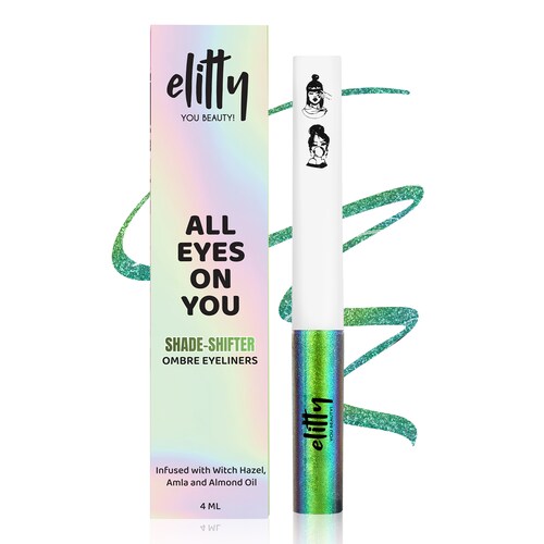 Buy Elitty Green Blue Ombre Holographic Eyeliner Aurora 4 ml