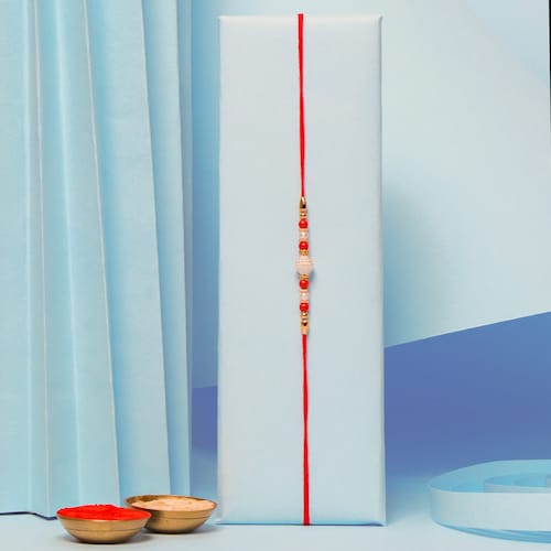Buy Beaded Elegance Single Bead Rakhi