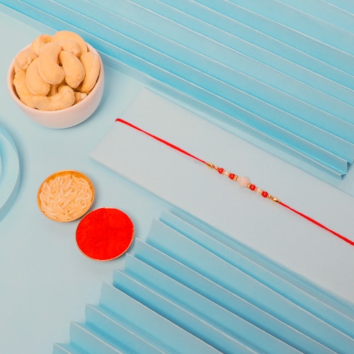 Buy Beads Rakhi with Premium Cashews