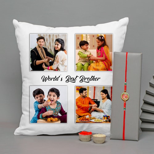 Buy Ganesha Rakhi with Cushion