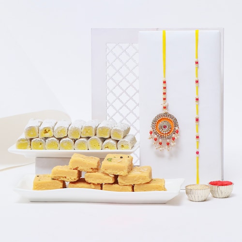 Buy Bhaiya Bhabhi Rakhi with Sweets