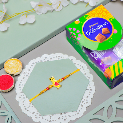 Chhota Bheem Rakhi with Small Celebration Chocolates
