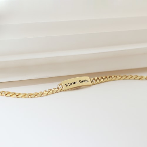 Buy Customized Golden Bracelet for Men