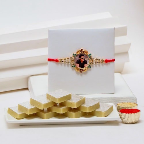 Buy Personalized Rakhi for Brother with Sweets