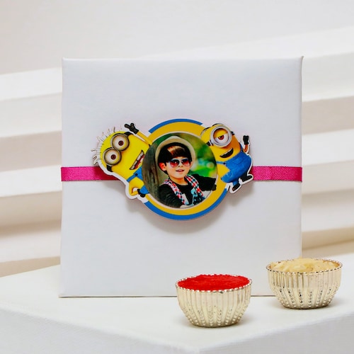 Buy Personalized Kid Minion Magnetic Rakhi