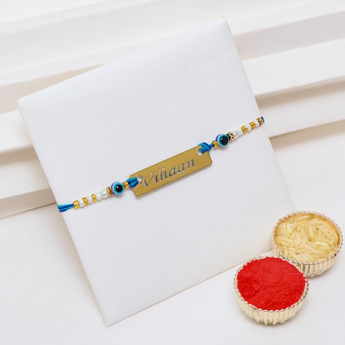 Buy Personalized Engraved Evil Eye Rakhi