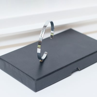 Eterna Silver Personalized Cuff