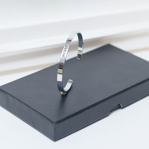 Buy Eterna Silver Personalized Cuff
