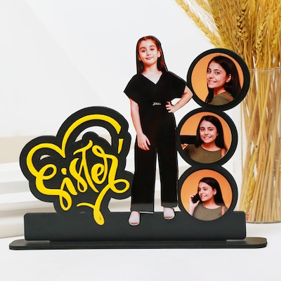 Personalized Sister Photo Frame Stand