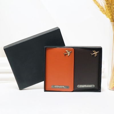 Personalized Couple Passport Cover Set