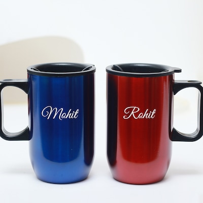 Personalized Couples Travel Mugs