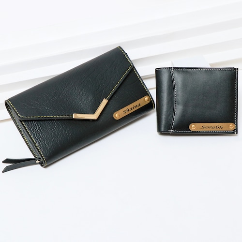Buy Personalized Couples Wallet Set