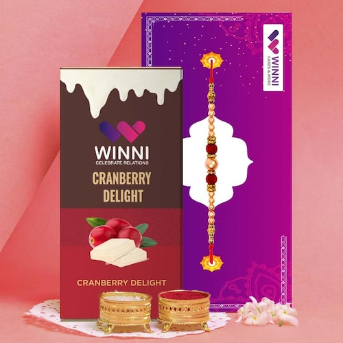 Buy Premium Chocolate Bar with Rakhi