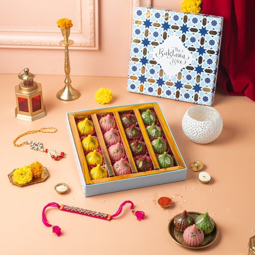 Buy Assorted Modak with Rakhi