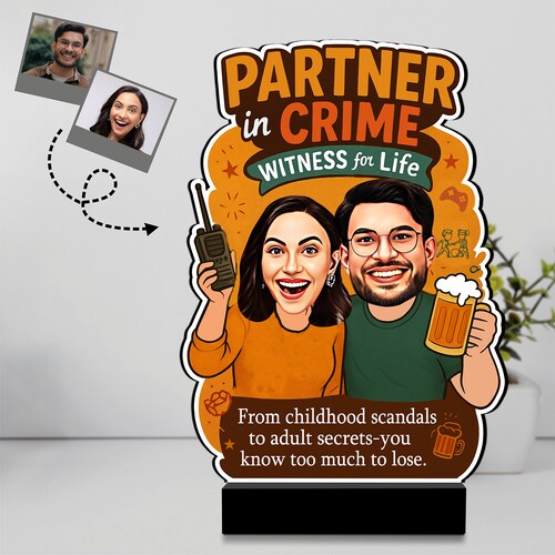 Buy Personalized Parterner In Crime Frame