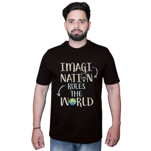 Buy Imagine and Conquer Round Neck Tshirt