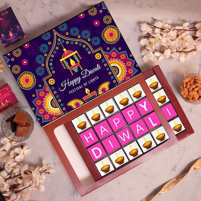 Happy Diwali Chocolate Box  24 Pcs