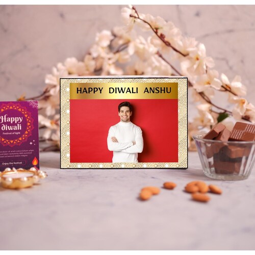 Buy Personalised Diwali Chocolate Gift Box  6 Pcs