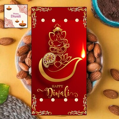 Diwali Chocolate Gift Bar  100gm