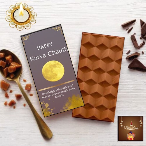 Buy Karwa Chauth Chocolate Bar  100 grams
