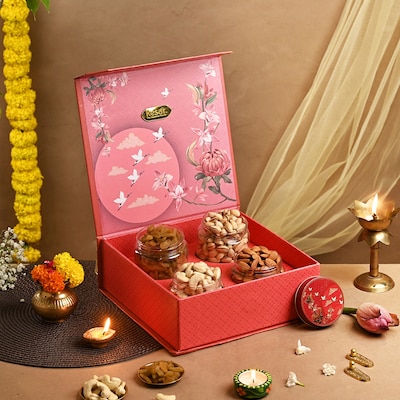 Cherry Blossom Premium Dryfruit Gift Box