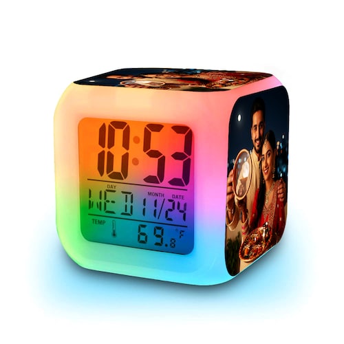 Buy Personalized Karwa Chauth Magical Led Clock