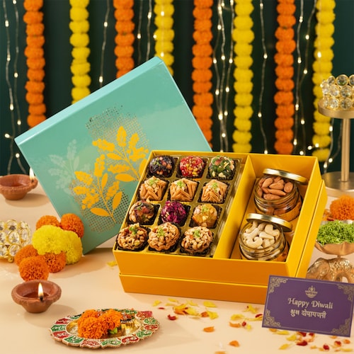 Buy urquoise Grand Feast Mithai and Nutty Delights