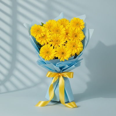 Shineshine Yellow Gerbera Bouquet
